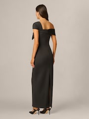 Adrianna Papell Black Scuba Long Dress - Image 2 of 6