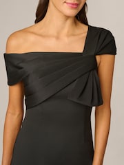 Adrianna Papell Black Scuba Long Dress - Image 5 of 6