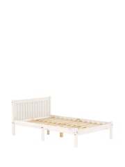 Birlea White Rio Bed with Air Mattress - Image 4 of 5