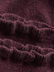 Gap Burgundy Red CashSoft Ruffle Wide-Leg Trousers (6mths-5yrs) - Image 3 of 3
