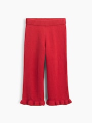 Gap Red CashSoft Ruffle Wide-Leg Trousers (6mths-5yrs) - Image 2 of 4