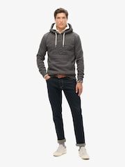 Grafite Cinza escuro Marl - Superdry gráfico com logotipo em relevo Hoodie - Imagem 2 de 5