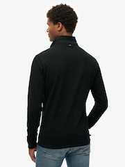 Superdry Black 100% Cotton Long Sleeve Pique Polo Shirt - Image 2 of 6