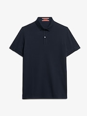 Superdry Eclipse Navy 100% Cotton City Pique Polo Shirt - Image 3 of 3