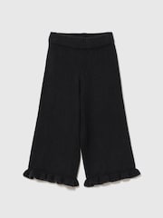 Gap Black CashSoft Ruffle Wide-Leg Trousers (6mths-5yrs) - Image 2 of 3