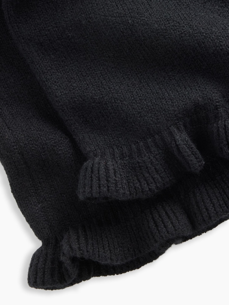 Gap Black CashSoft Ruffle Wide-Leg Trousers (6mths-5yrs) - Image 3 of 3 Gap Black CashSoft Ruffle Wide-Leg Trousers (6mths-5yrs) - Image 3 of 3
