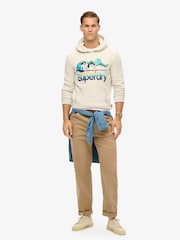 Superdry McQueen Marl CL Great Outdoors Graphic Hoodie - Image 2 of 6