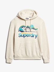 Superdry McQueen Marl CL Great Outdoors Graphic Hoodie - Image 4 of 6