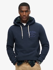Superdry Eclipse Navy Machined Goods Workwear Hoodie - Image 2 of 5