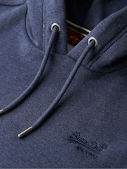 Azul marino clásico jaspeado - Sudadera con capucha de corte entallado Essential con logo de Superdry - Imagen 5 de 5