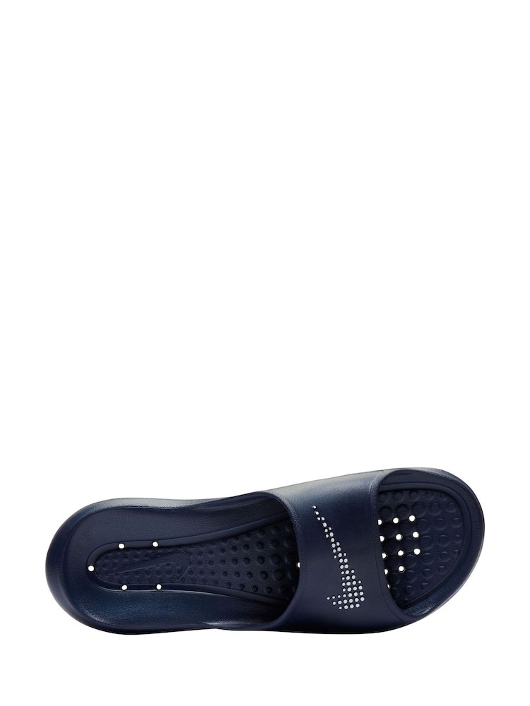 Nike Navy/White Victori One Sliders - Image 4 of 6