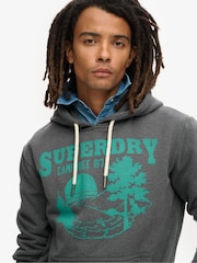 Granitgrau melliert - Superdry – Hoodie mit Lo-Fi-Outdoor-Grafik - Bild 7 von 10