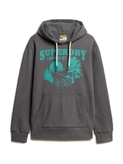Granitgrau melliert - Superdry – Hoodie mit Lo-Fi-Outdoor-Grafik - Bild 9 von 10