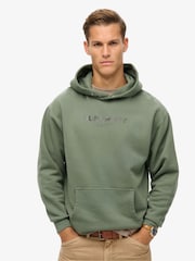 Superdry Laurel Khaki Luxury Sport Loose Hoodie - Image 1 of 6