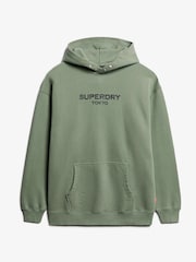 Superdry Laurel Khaki Luxury Sport Loose Hoodie - Image 5 of 6