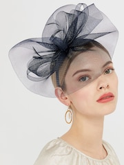 Accessorize Navy Blue Mia Mini Crin Fascinator - Image 1 of 2