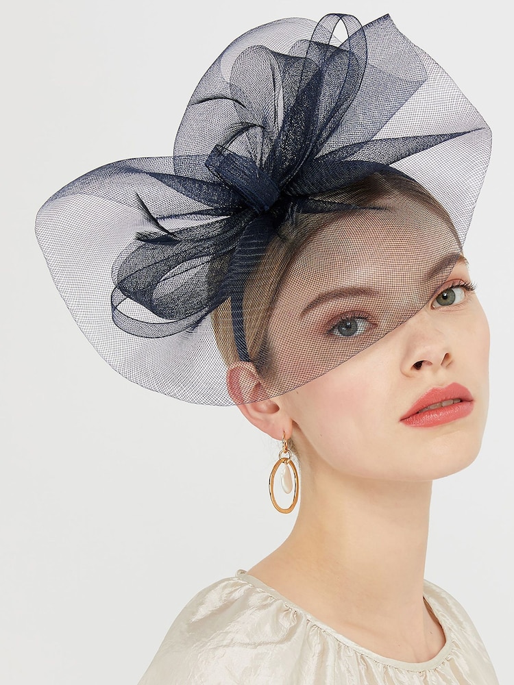 Accessorize Navy Blue Mia Mini Crin Fascinator - Image 1 of 2