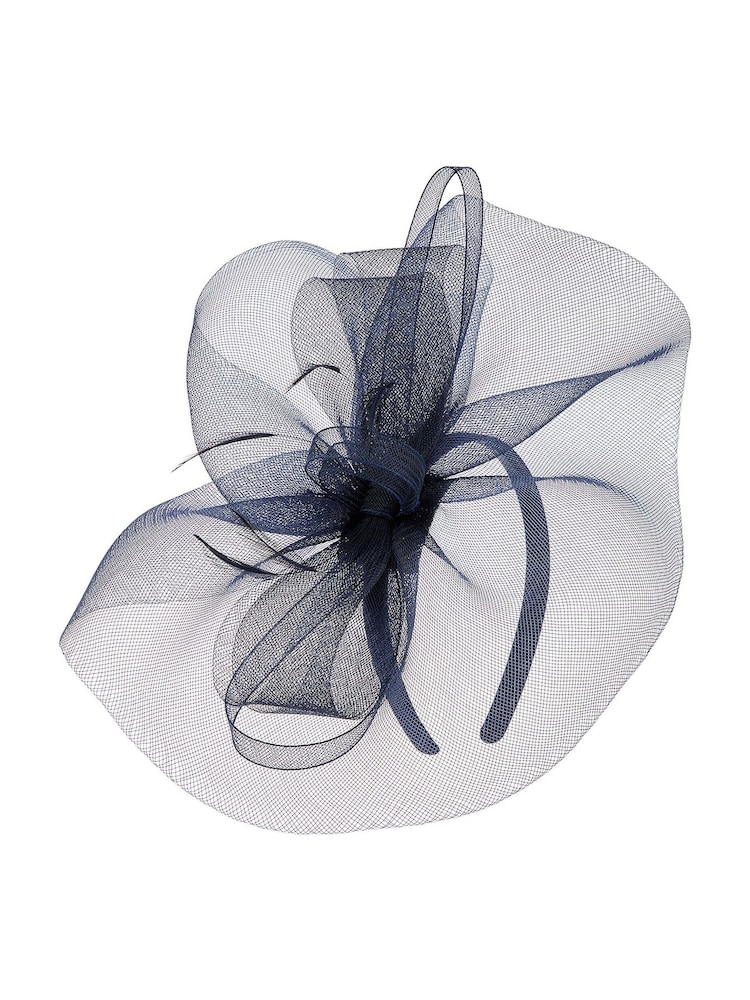 Accessorize Navy Blue Mia Mini Crin Fascinator - Image 2 of 2