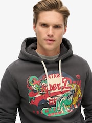 Superdry Blackboard Tokyo Vintage Logo Hoodie - Image 3 of 5
