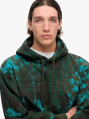 Superdry Bali Marble Utility Camo Logo Loose Hoodie - Image 2 of 5