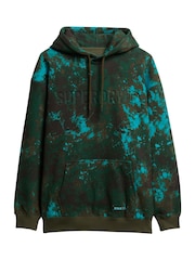 Superdry Bali Marble Utility Camo Logo Loose Hoodie - Image 4 of 5