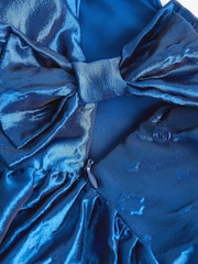 Baker by Ted Baker Blue Cloque Dress - Image 10 of 10