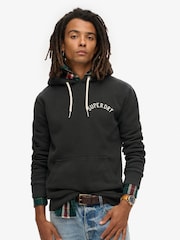 Superdry Black Tattoo Graphic Hoodie - Image 1 of 4