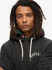 Superdry Black Tattoo Graphic Hoodie - Image 3 of 4