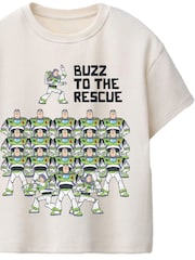 Rags & Rascals White Disney Toy Story Buzz To The Rescue T-Shirt - Image 2 of 3