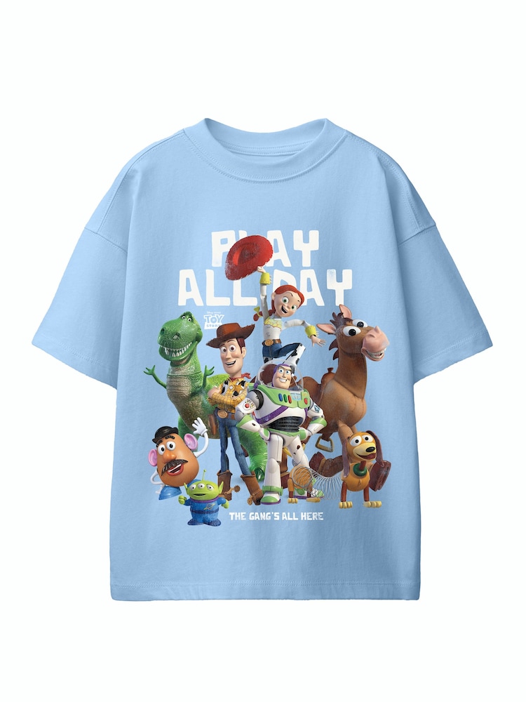 Rags & Rascals Blue Disney Toy Story Play All Day T-Shirt - Image 1 of 3 Rags & Rascals Blue Disney Toy Story Play All Day T-Shirt - Image 1 of 3
