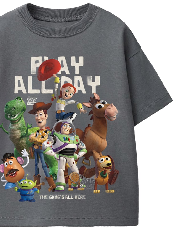 Rags & Rascals Grey Disney Toy Story Play All Day T-Shirt - Image 2 of 3 Rags & Rascals Grey Disney Toy Story Play All Day T-Shirt - Image 2 of 3