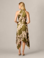 Adrianna Papell Satin Print Midi Dress - صورة 2 من 6