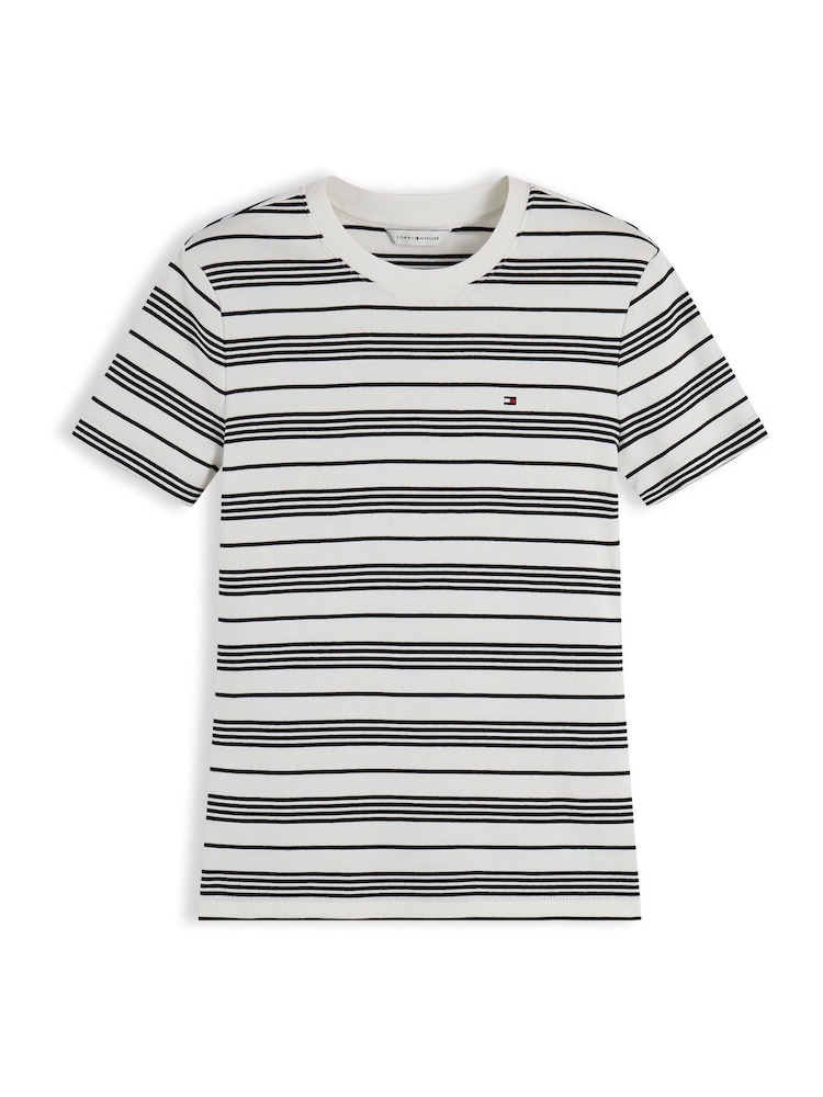 Czarny - Tommy Hilfiger Slim Crew Neck T-Shirt - Obraz 5 z 5 Czarny - Tommy Hilfiger Slim Crew Neck T-Shirt - Obraz 5 z 5