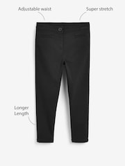Black Longer Length School Skinny Stretch Trousers (3-18yrs) - Image 3 of 8