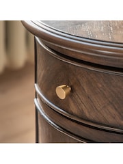 Gallery Home Brown Maddy Drum Side Table - Image 3 of 7