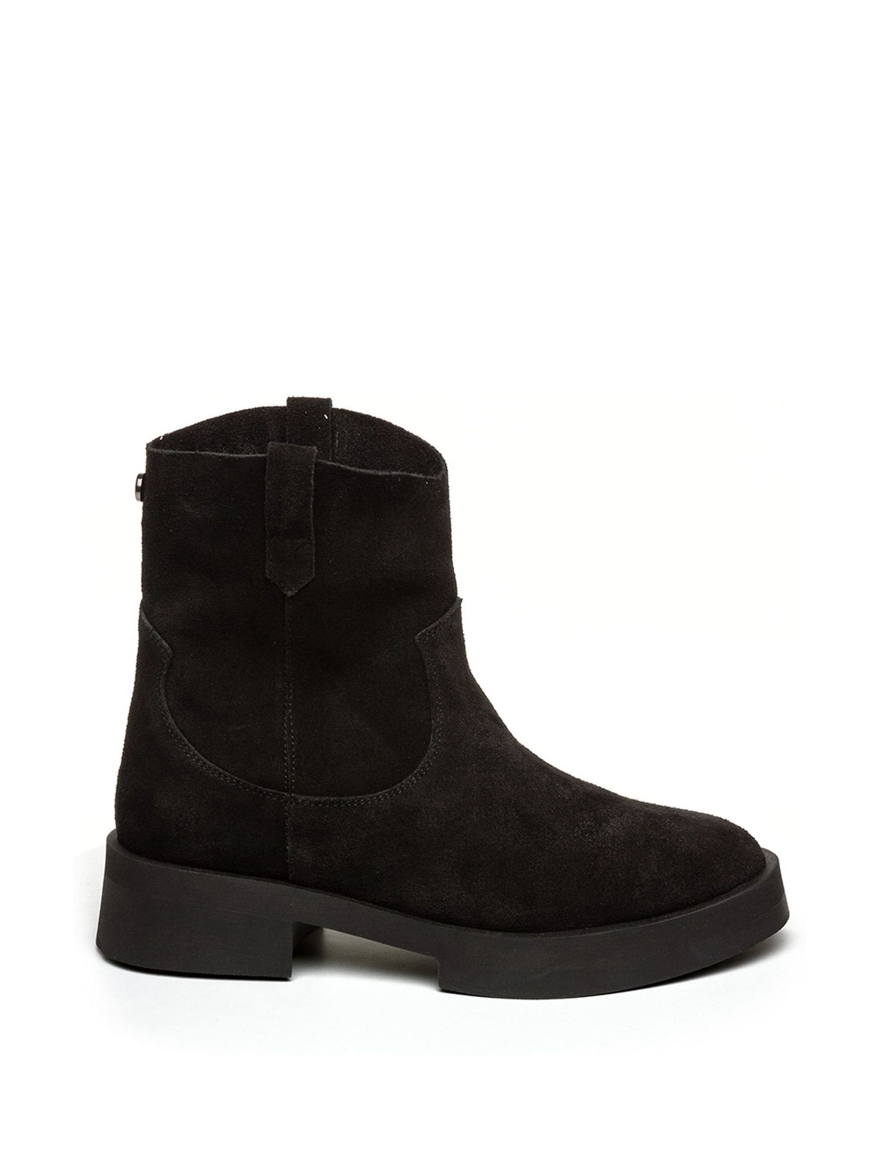 Steve madden black suede booties on sale