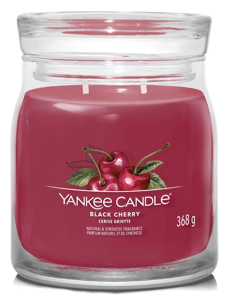 Yankee Candle Red Signature Medium Jar Cherry Scented Candle - Image 2 of 3