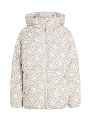 Tommy Hilfiger New York Steppjacke mit abstraktem Logoprint, Weiß - Bild 8 von 11