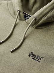 Verde oliva rugoso - Sudadera con capucha de corte entallado Essential con logo de Superdry - Imagen 5 de 5