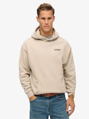Superdry Chateau Grey Luxury Sport Loose Hoodie - Image 1 of 6