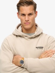 Superdry Chateau Grey Luxury Sport Loose Hoodie - Image 3 of 6