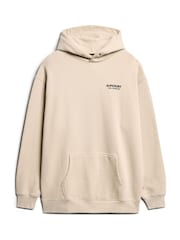 Superdry Chateau Grey Luxury Sport Loose Hoodie - Image 5 of 6