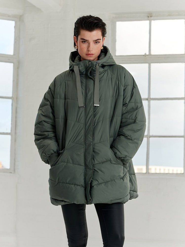 Salbeigrün - Leichte, wattierte Jacke - Bild 1 von 7