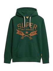 Grün meliert - Superdry – Hoodie mit Lo-Fi-Outdoor-Grafik - Bild 10 von 10
