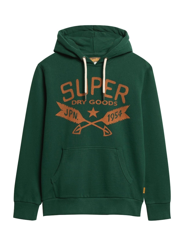 Grün meliert - Superdry – Hoodie mit Lo-Fi-Outdoor-Grafik - Bild 10 von 10