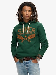 Grün meliert - Superdry – Hoodie mit Lo-Fi-Outdoor-Grafik - Bild 7 von 10