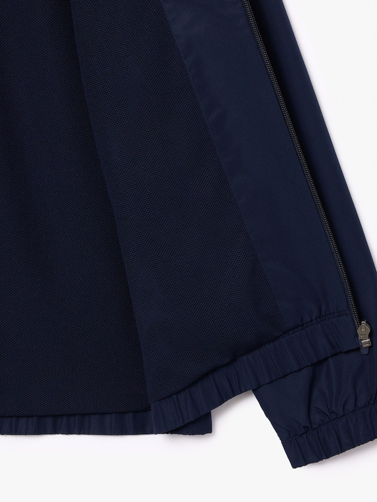 Lacoste Blue Zip Through Training Jacket - Image 8 of 8