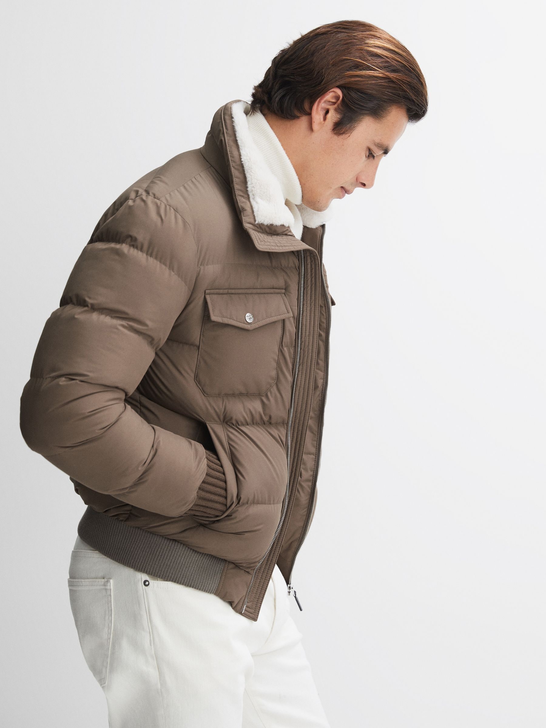 Reiss faux fur coat discount