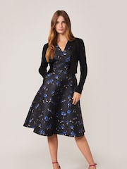 Phase Eight Black Knitted Adah Occasion Jacket - Image 1 of 6