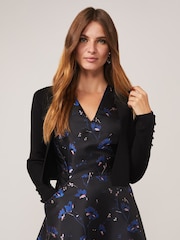 Phase Eight Black Knitted Adah Occasion Jacket - Image 2 of 6